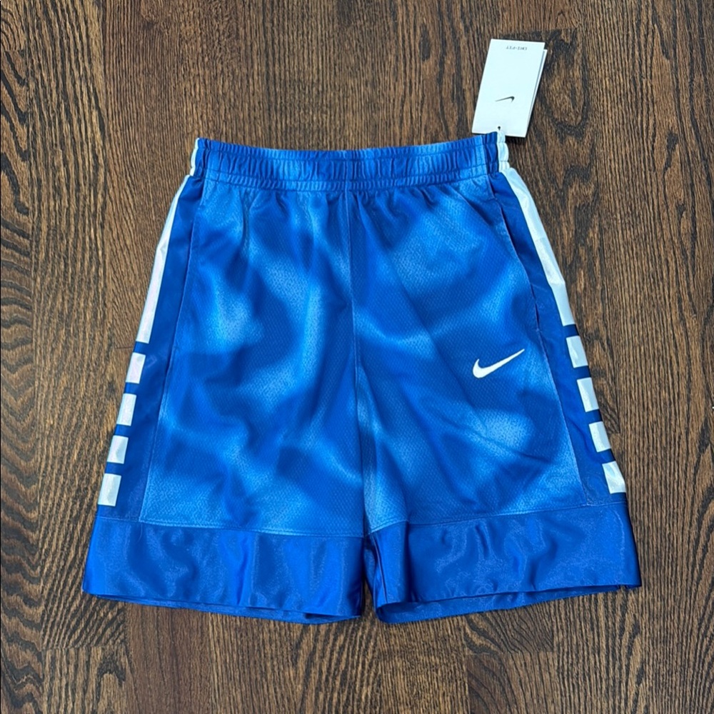 Nike Blue and White Basketball Shorts